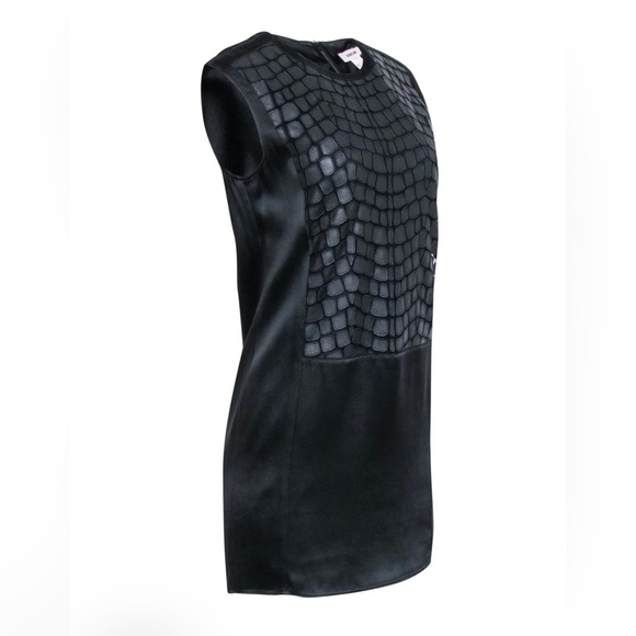 Helmut Lang Black Textured Mini Dress - Picture 3 of 9